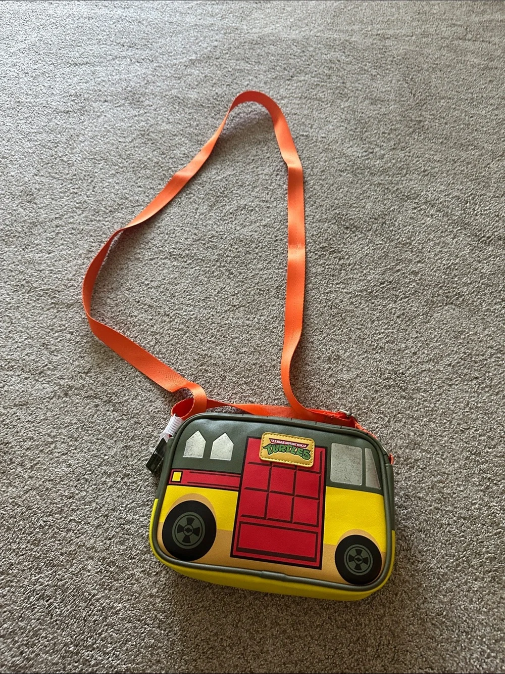 Teenage Mutant Ninja Turtles Kids Orange and Yellow Crossbody Bag